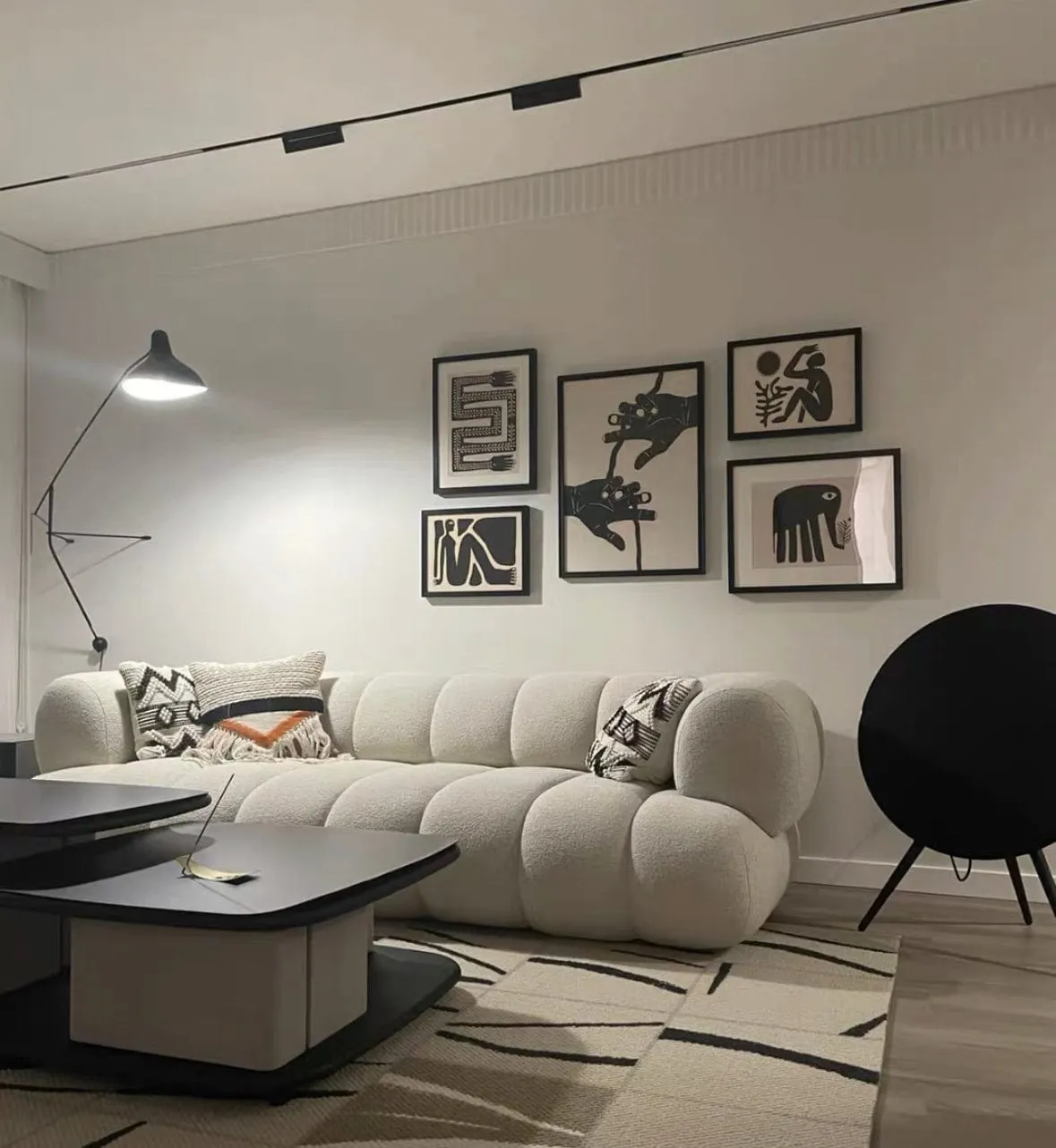 Benji Boucle Sectional Sofa