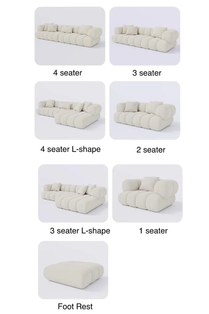 Benji Boucle Sectional Sofa