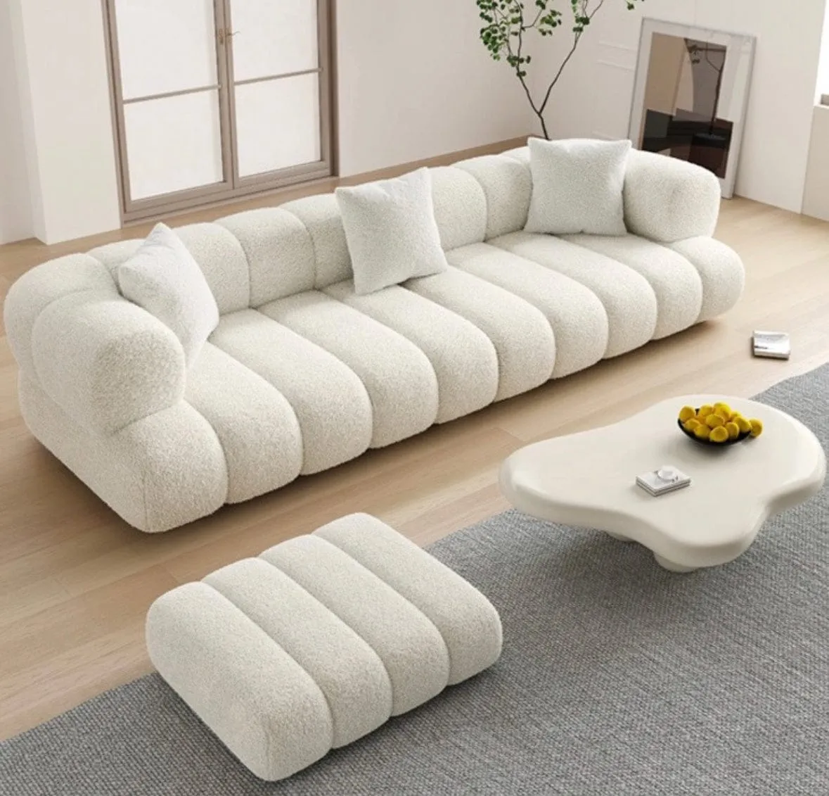 Benji Boucle Sectional Sofa