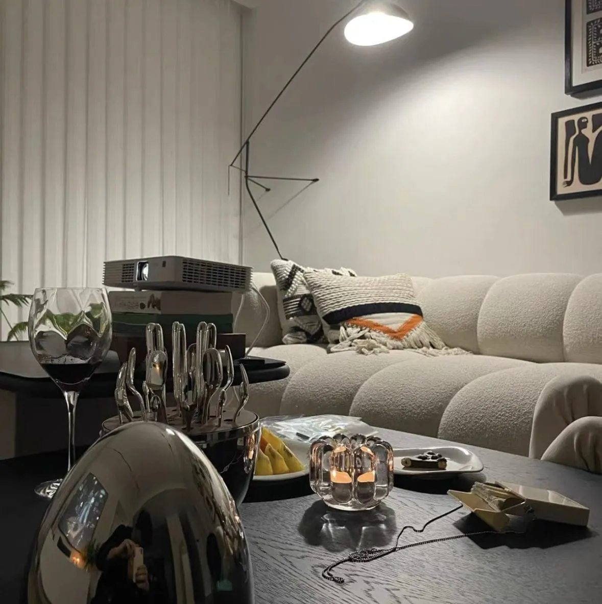 Benji Boucle Sectional Sofa