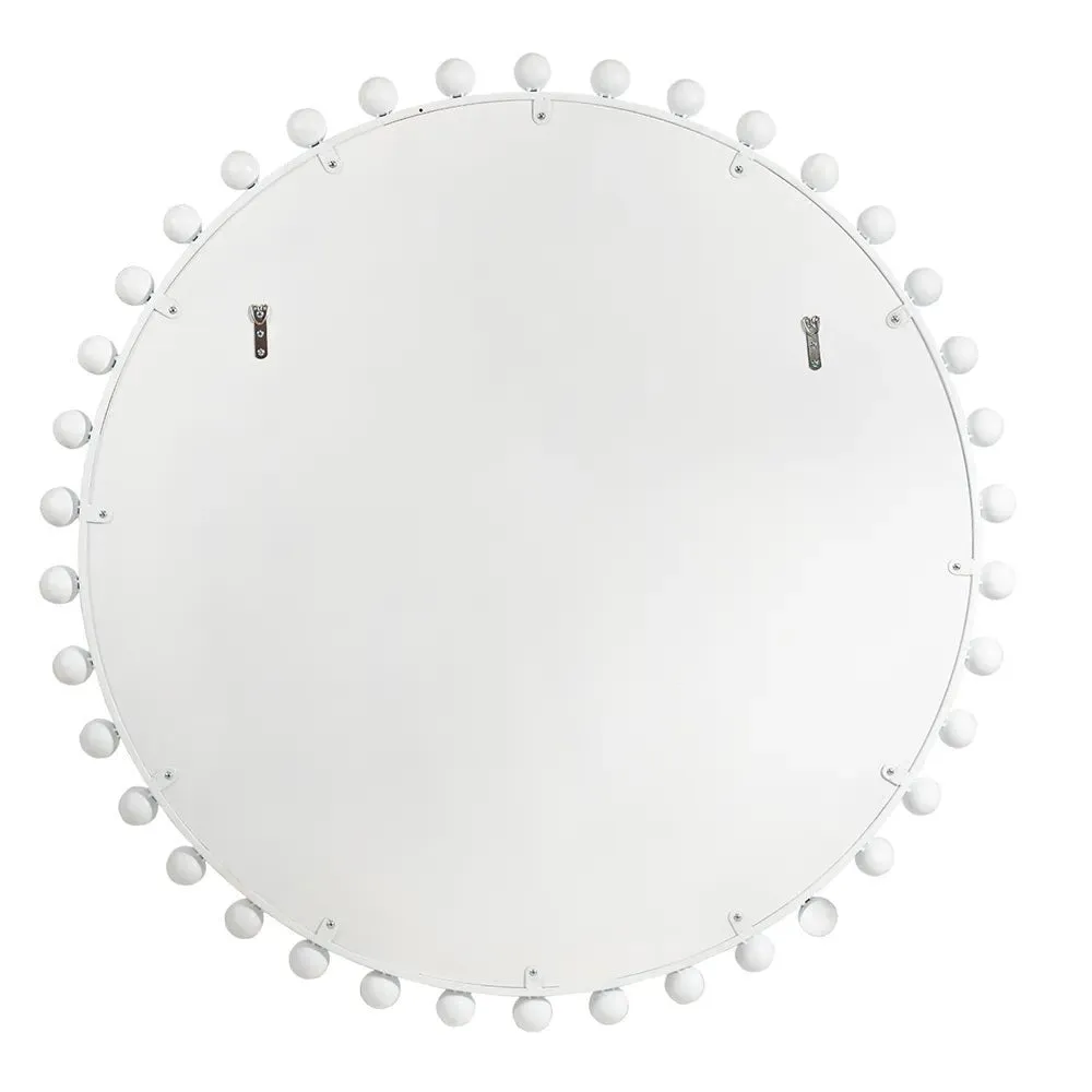 Birchgrove Round Wall Mirror - Large White