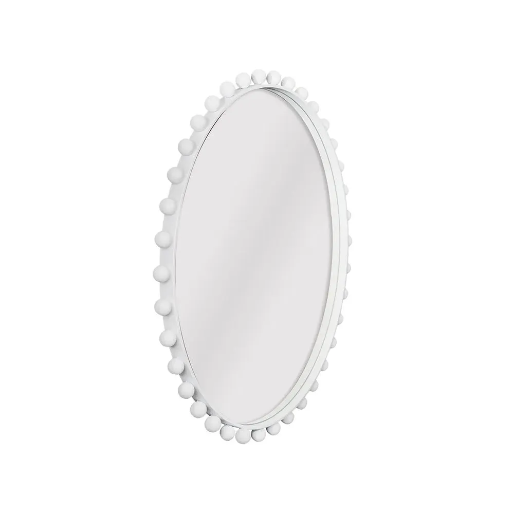 Birchgrove Round Wall Mirror - Large White