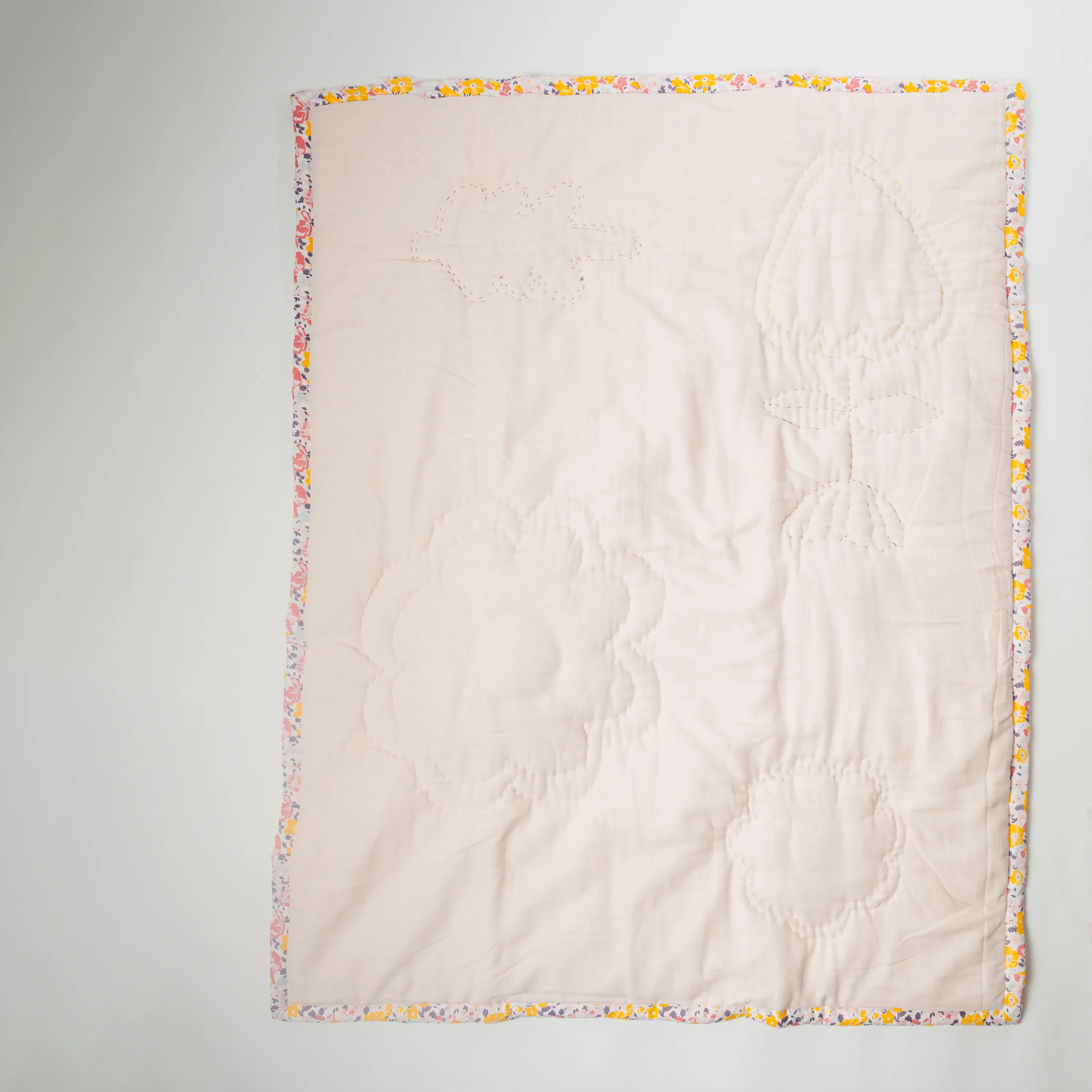 Bloom Your Own way Muslin Handmade Baby Quilt