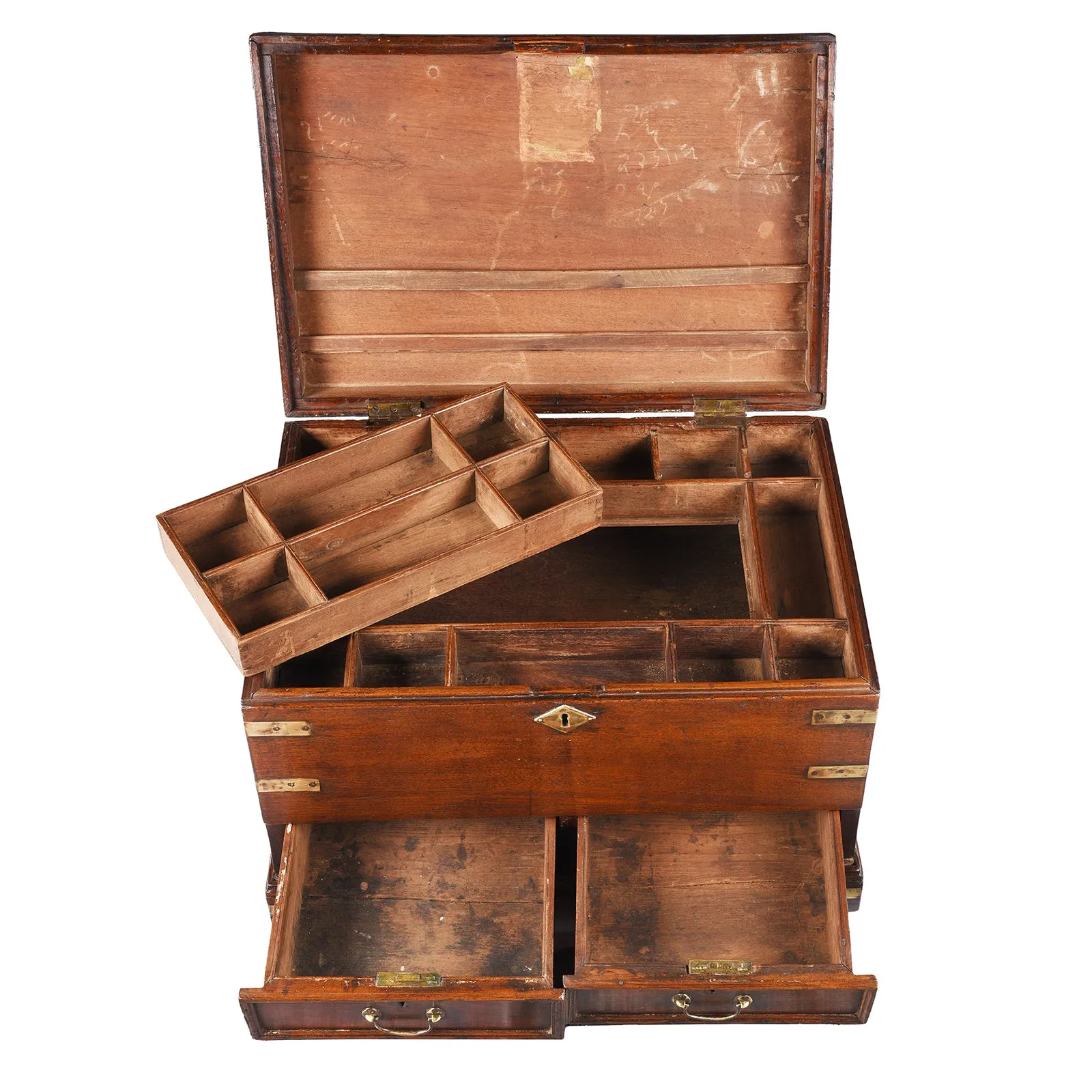 Brass Bound Military Chest From Kutch -19th Century