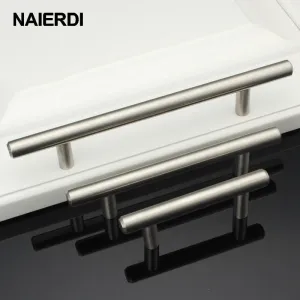 Brushed Nickel Stainless Steel Kitchen Handles (12mm diameter)
