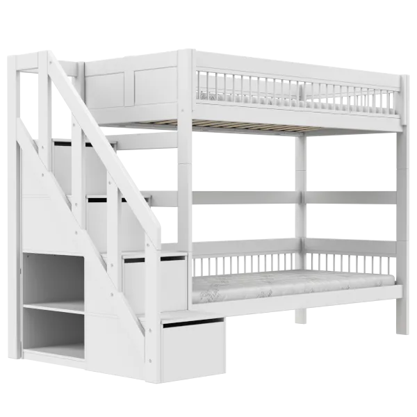 Bunk bed with stepladder 90x200 cm - Breeze