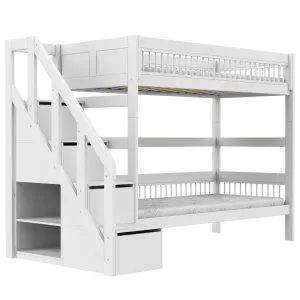 Bunk bed with stepladder 90x200 cm - Breeze