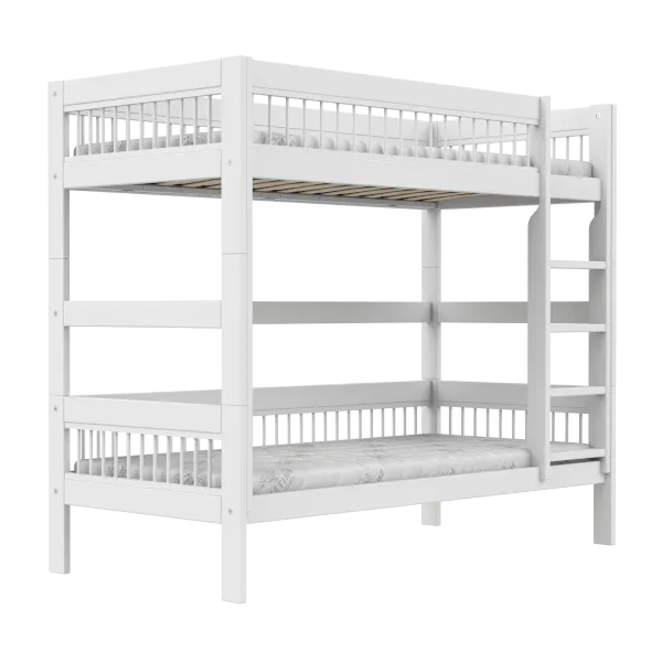 Bunk bed with straight ladder 90x200 cm - Breeze