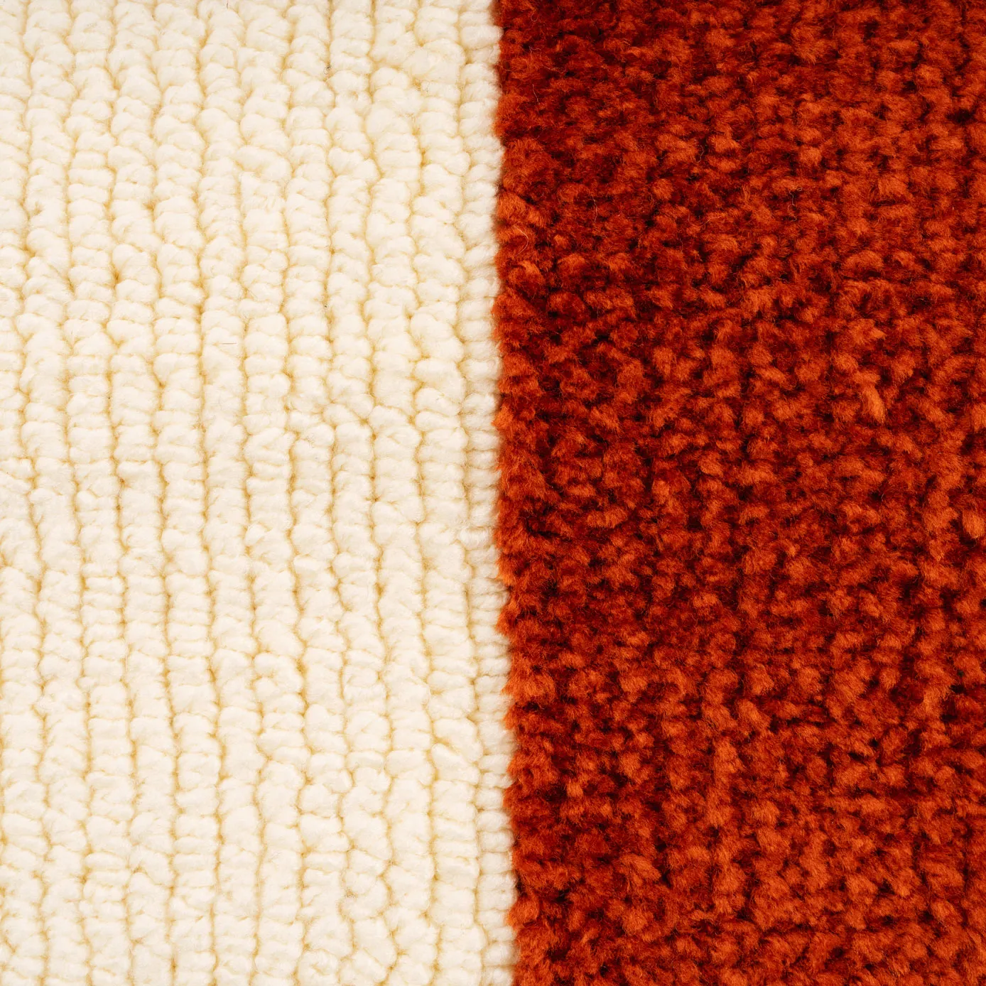 Burnt Orange Retro Rug - Maze Rust