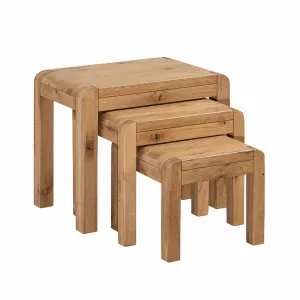 Capri Oak Nest of Tables
