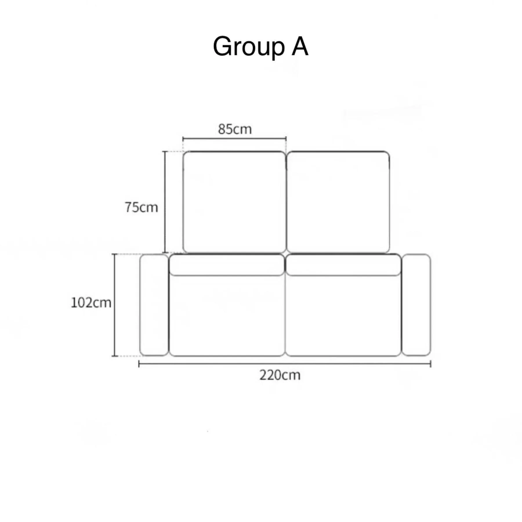 Caprice Sectional Island L-Shape Sofa