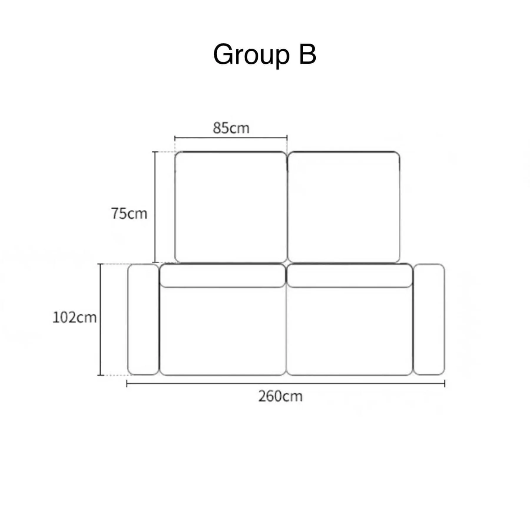 Caprice Sectional Island L-Shape Sofa
