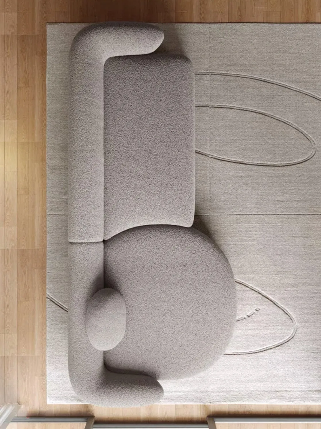 Carl Sectional Curve Sofa