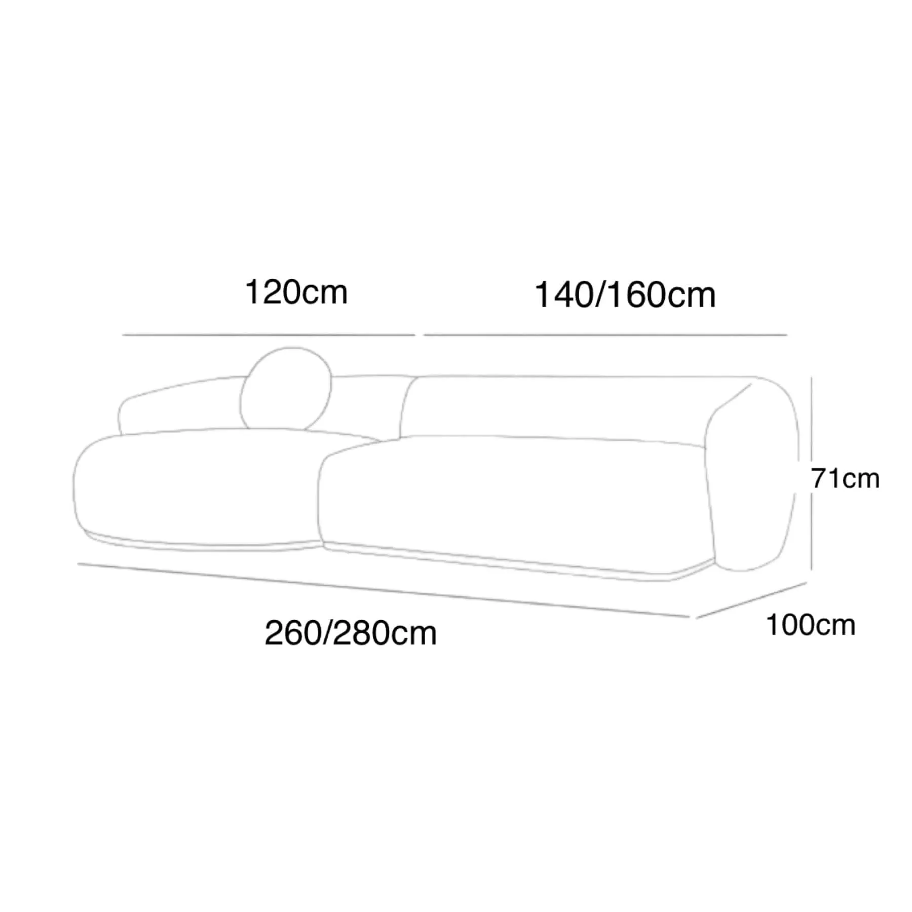 Carl Sectional Curve Sofa