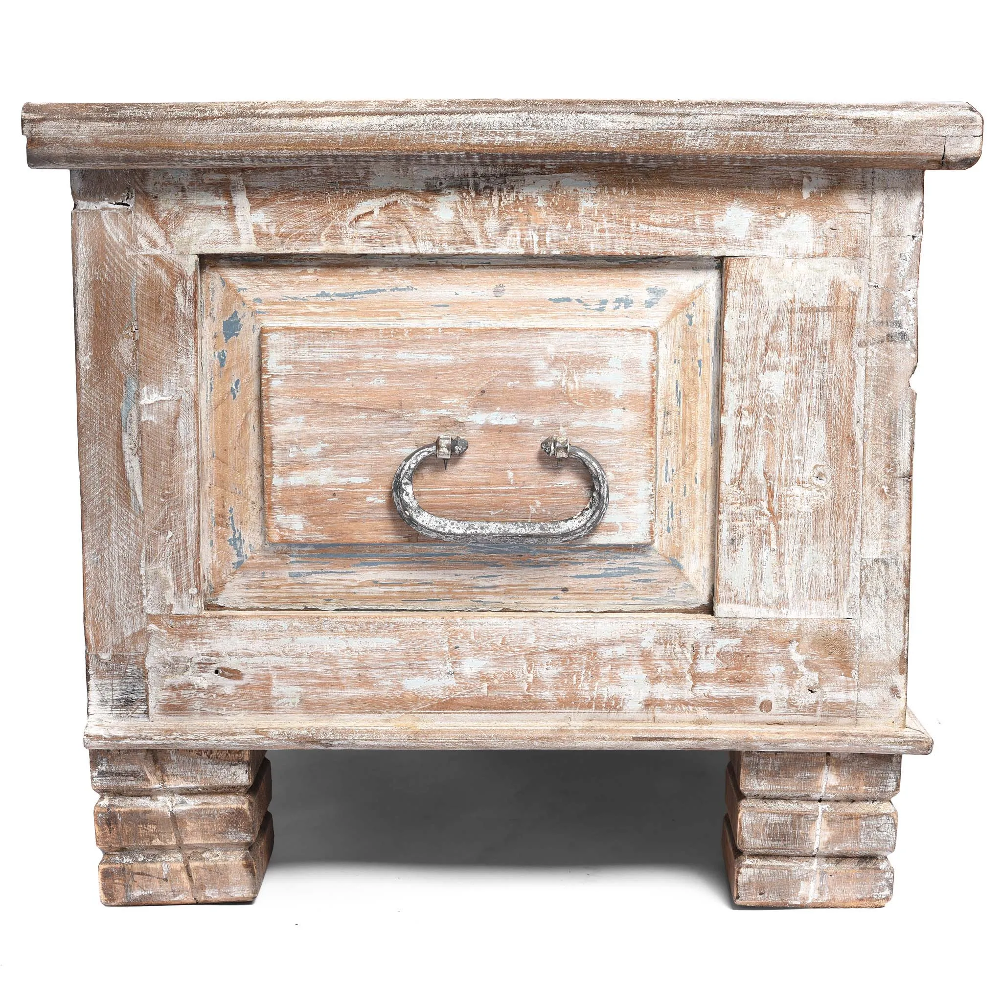 Carved Blanket Chest Made From Old Teak Wood