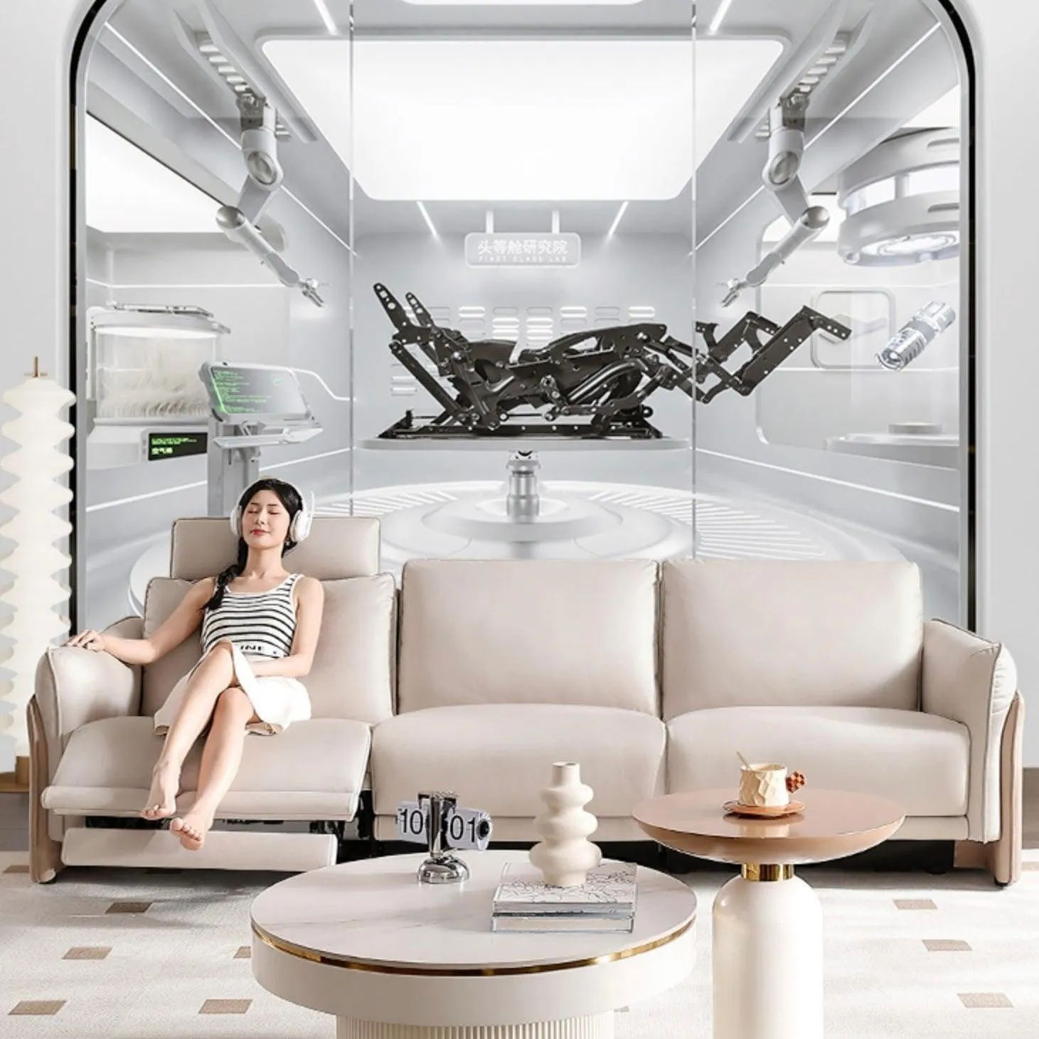 Cassandra Electric Recliner Sofa