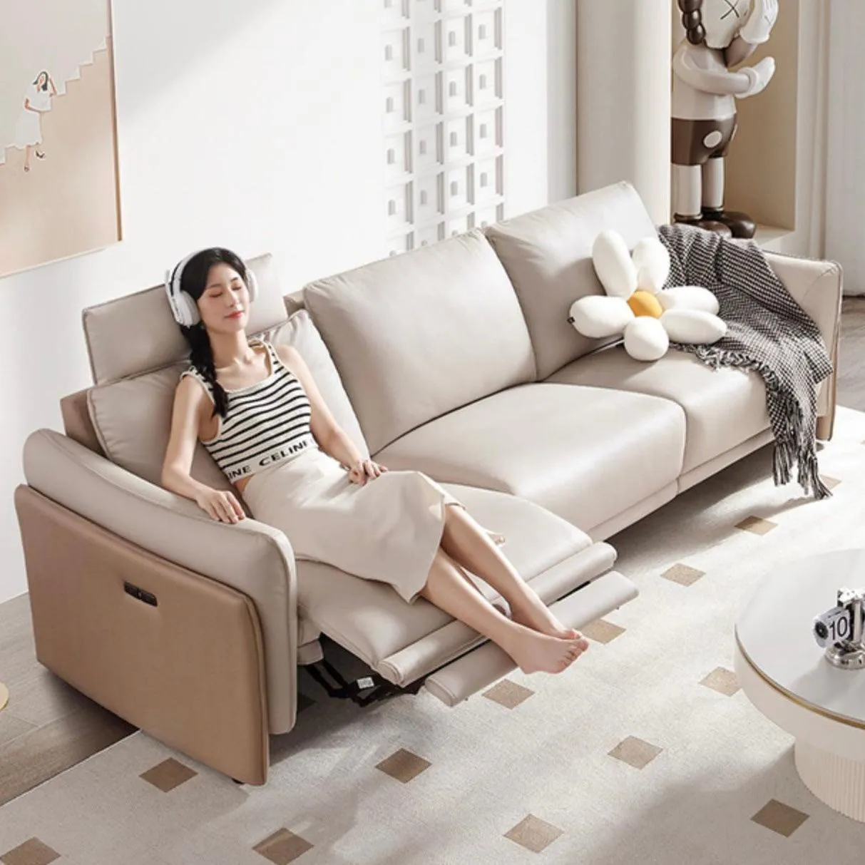 Cassandra Electric Recliner Sofa