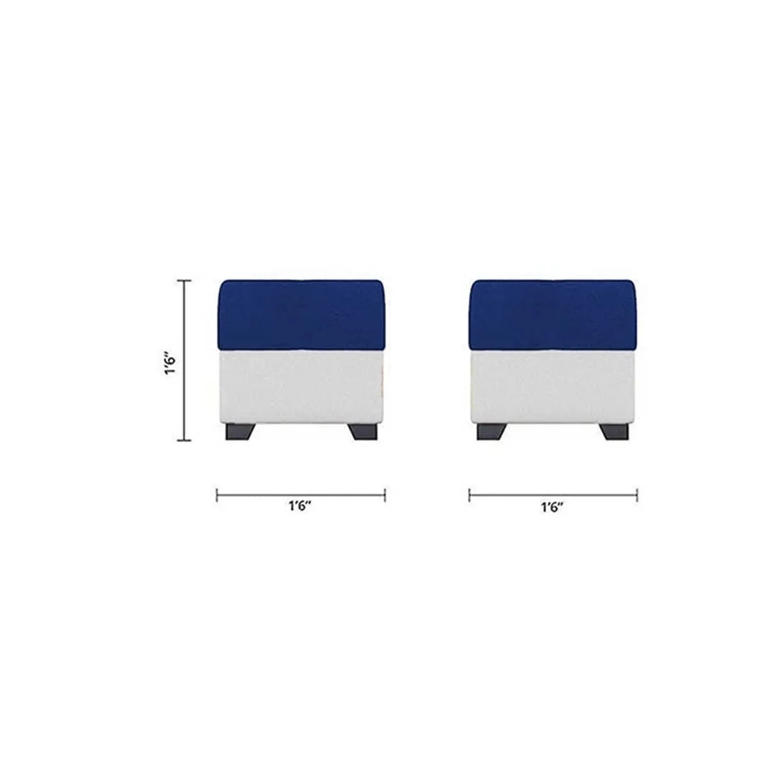 Christie L Shape  Sofa Set with Centre Table and 2 Puffy