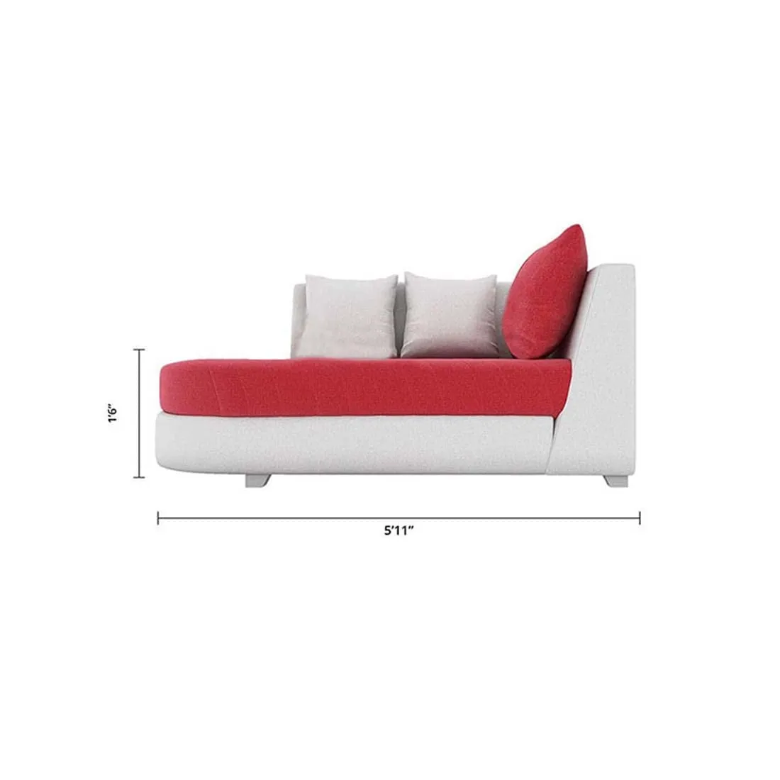 Christie L Shape  Sofa Set with Centre Table and 2 Puffy