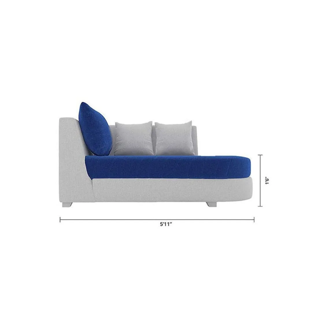 Christie L Shape  Sofa Set with Centre Table and 2 Puffy
