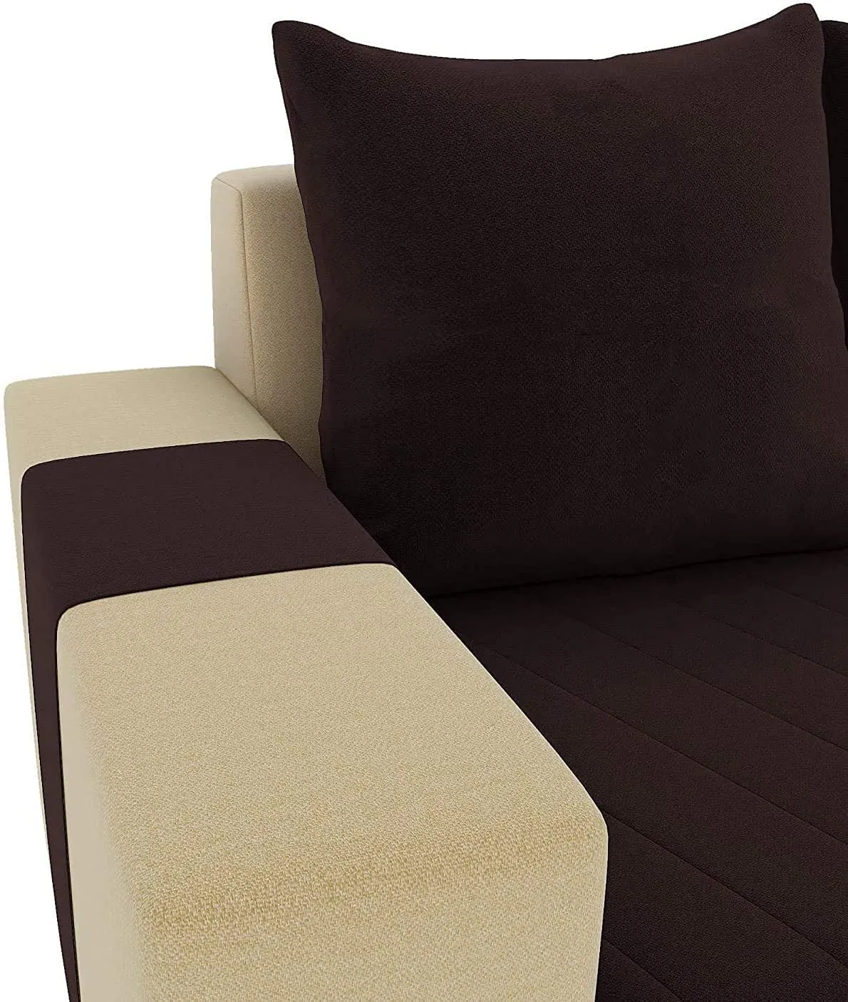 Christie L Shape  Sofa Set with Centre Table and 2 Puffy
