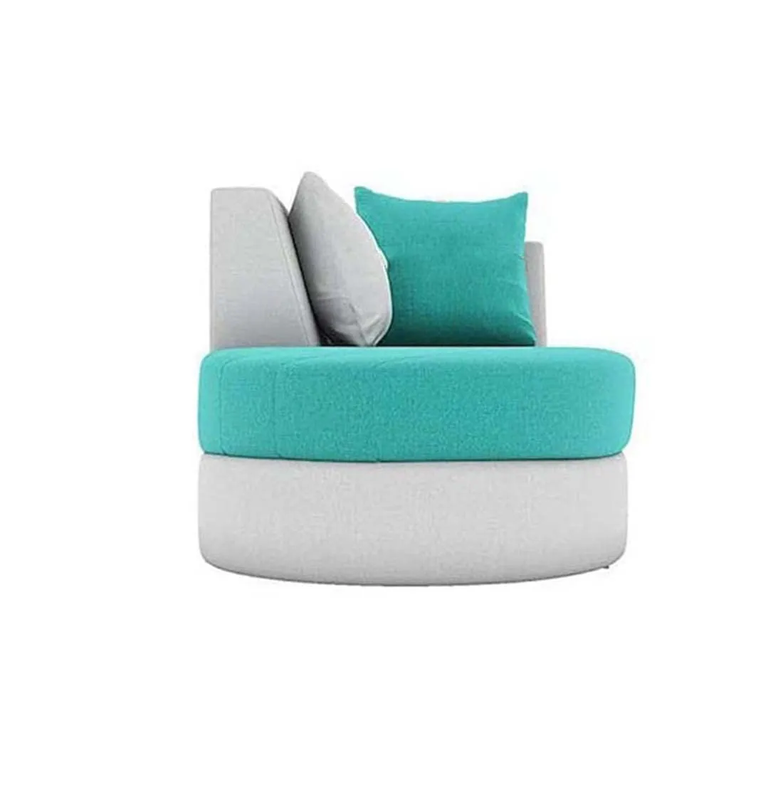 Christie L Shape  Sofa Set with Centre Table and 2 Puffy