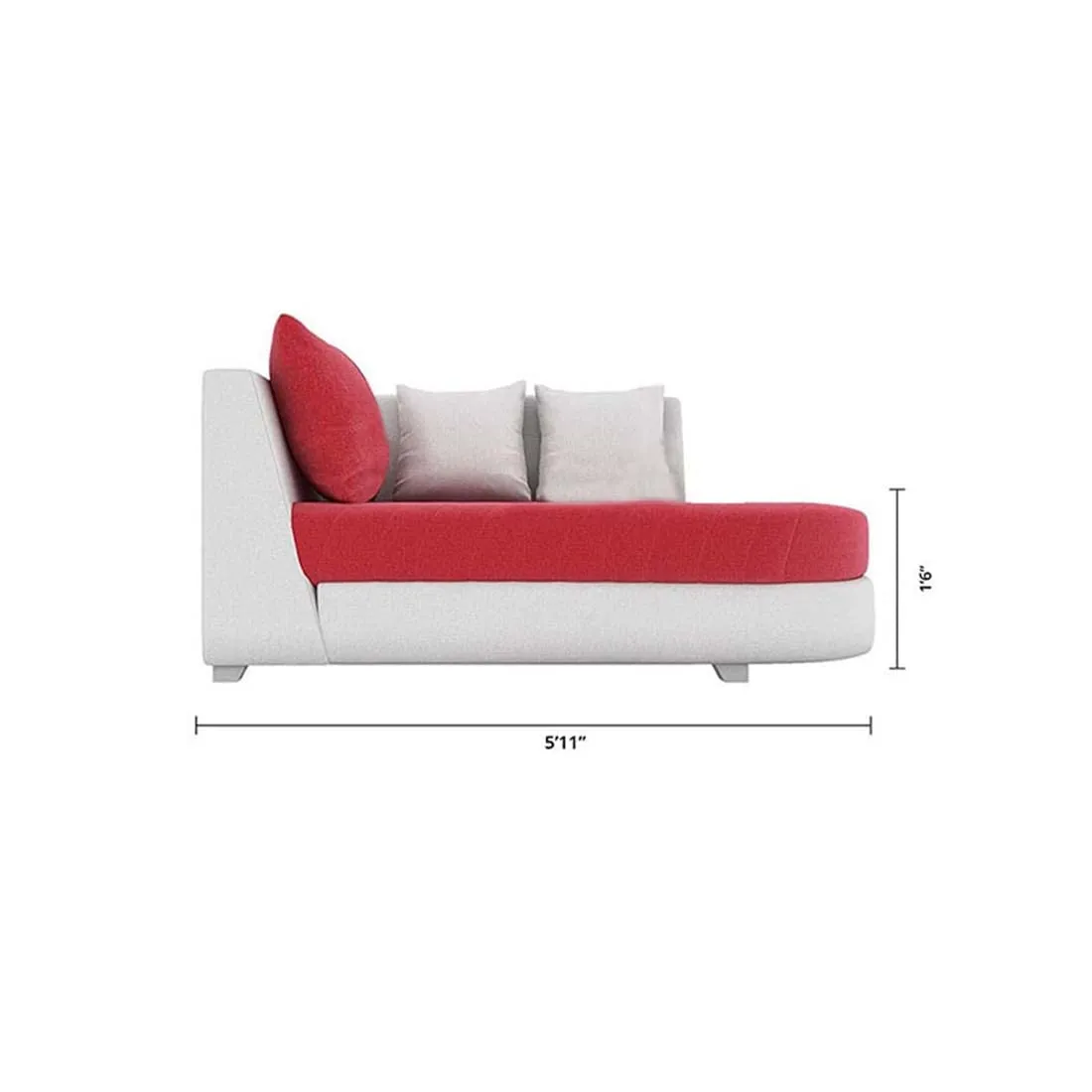 Christie L Shape  Sofa Set with Centre Table and 2 Puffy