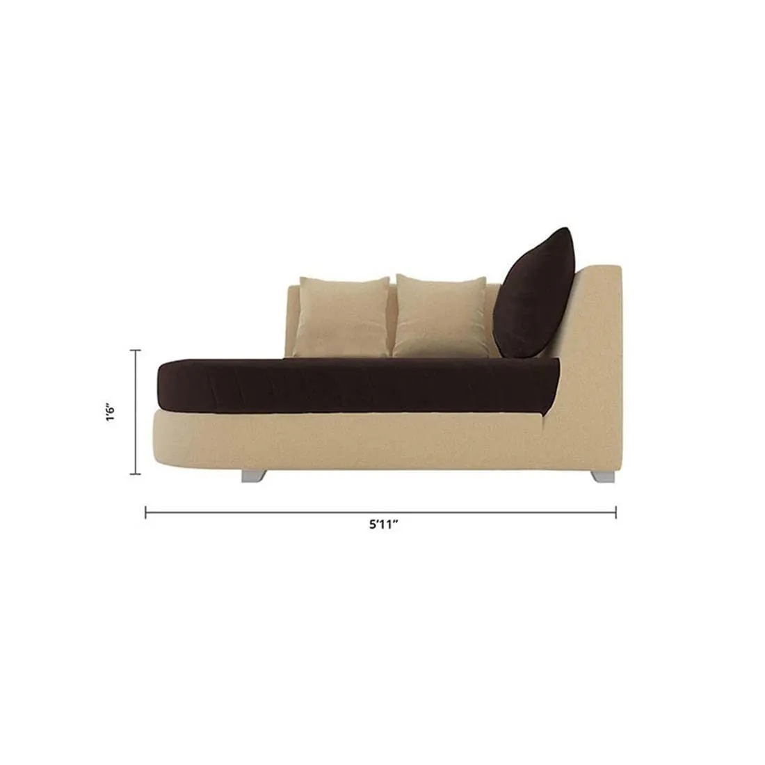 Christie L Shape  Sofa Set with Centre Table and 2 Puffy