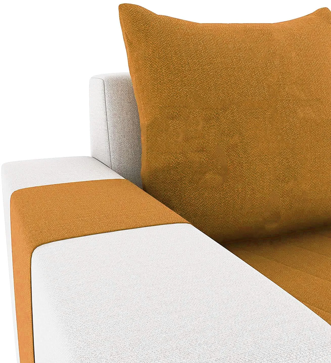 Christie L Shape  Sofa Set with Centre Table and 2 Puffy