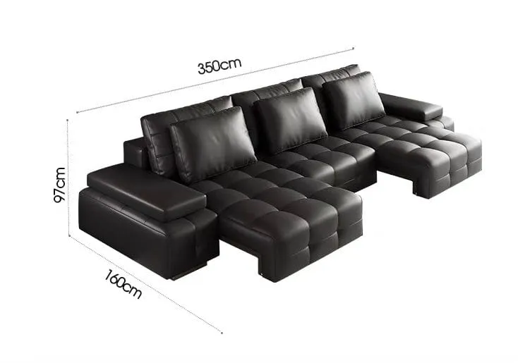 Claymore Electric Motorized Leather Sofa Bed