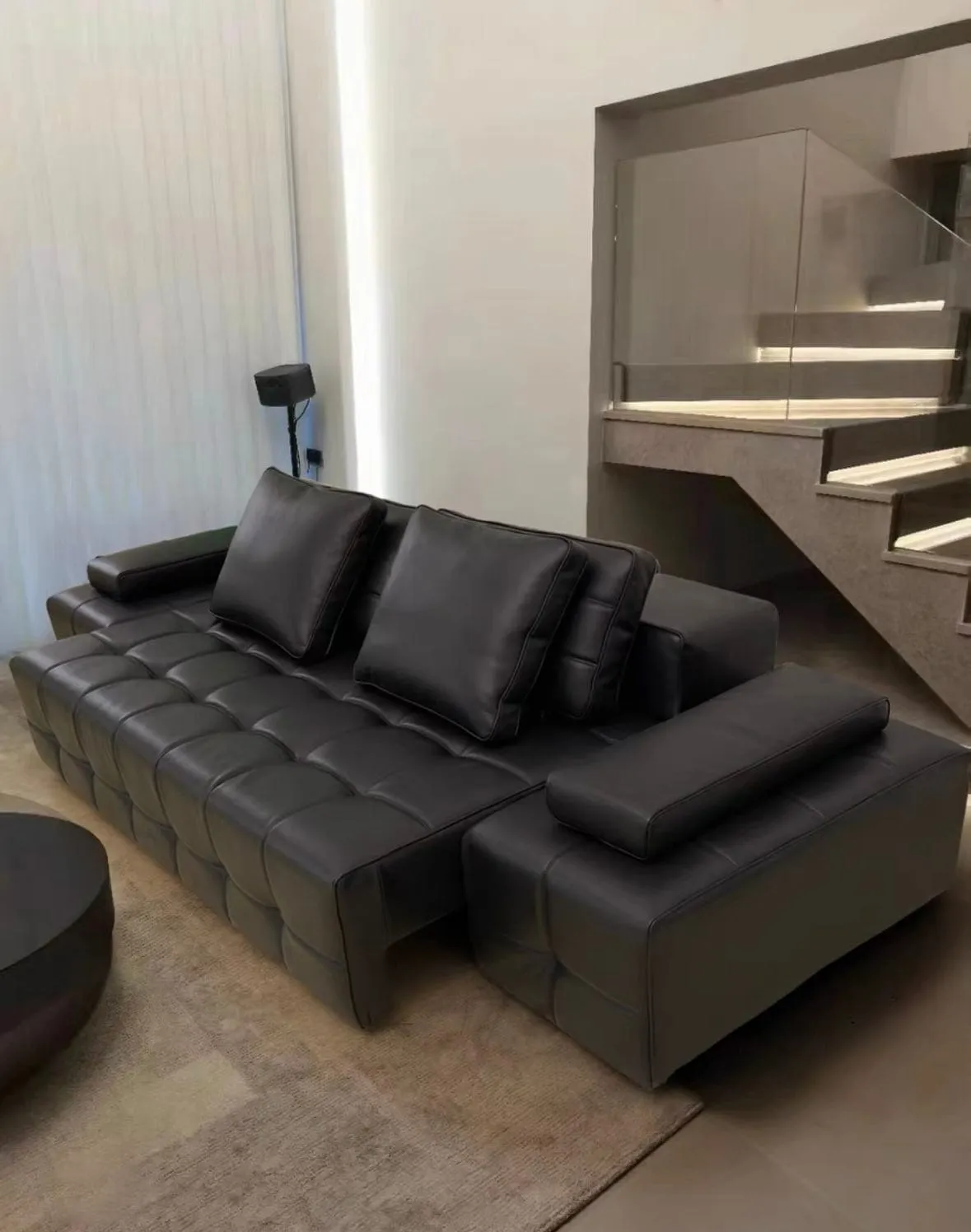 Claymore Electric Motorized Leather Sofa Bed