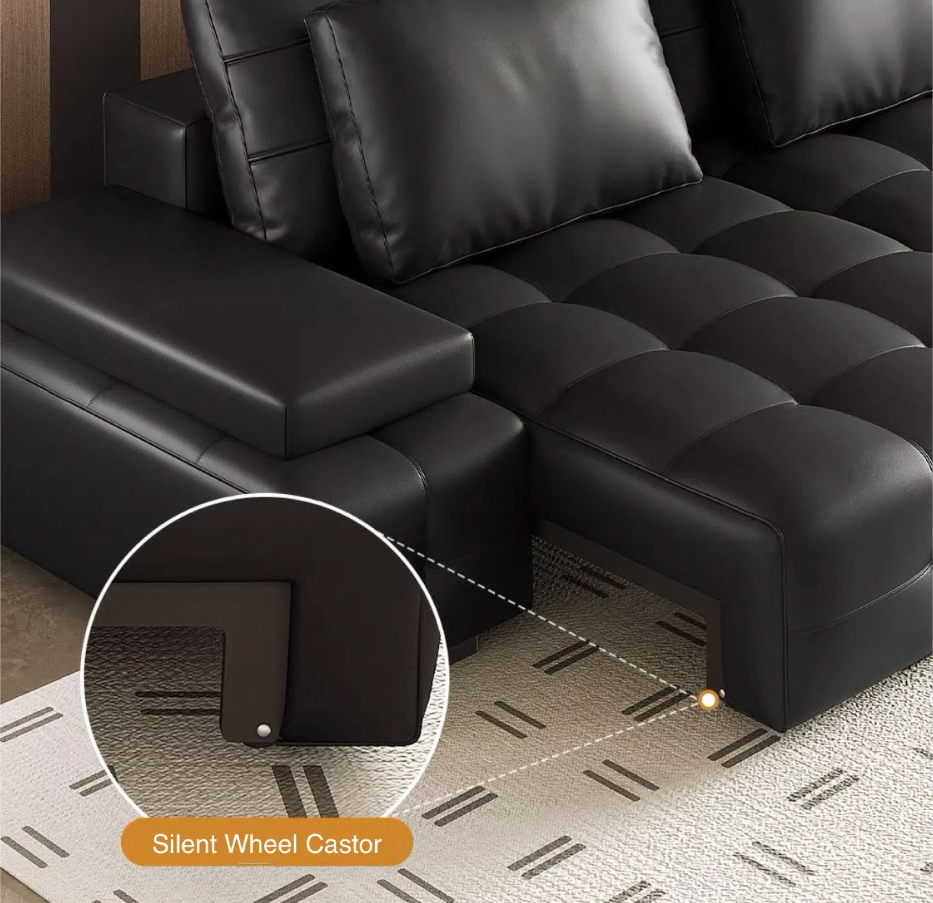 Claymore Electric Motorized Leather Sofa Bed