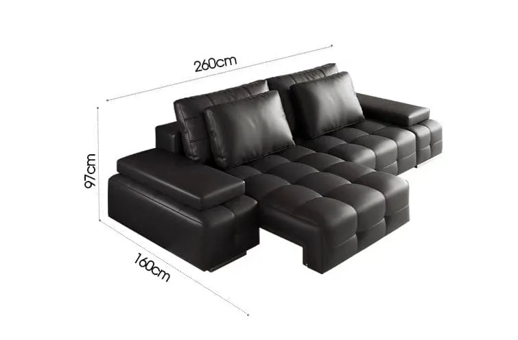 Claymore Electric Motorized Leather Sofa Bed