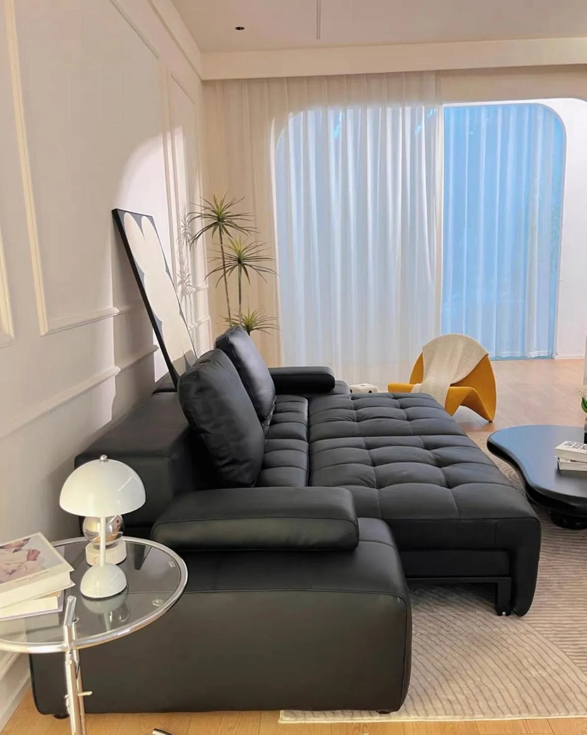 Claymore Electric Motorized Leather Sofa Bed