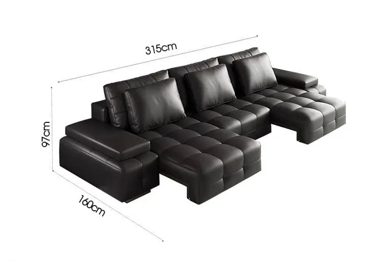 Claymore Electric Motorized Leather Sofa Bed