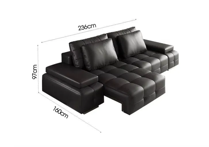 Claymore Electric Motorized Leather Sofa Bed