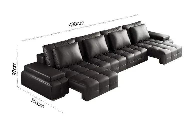 Claymore Electric Motorized Leather Sofa Bed