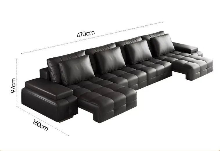 Claymore Electric Motorized Leather Sofa Bed