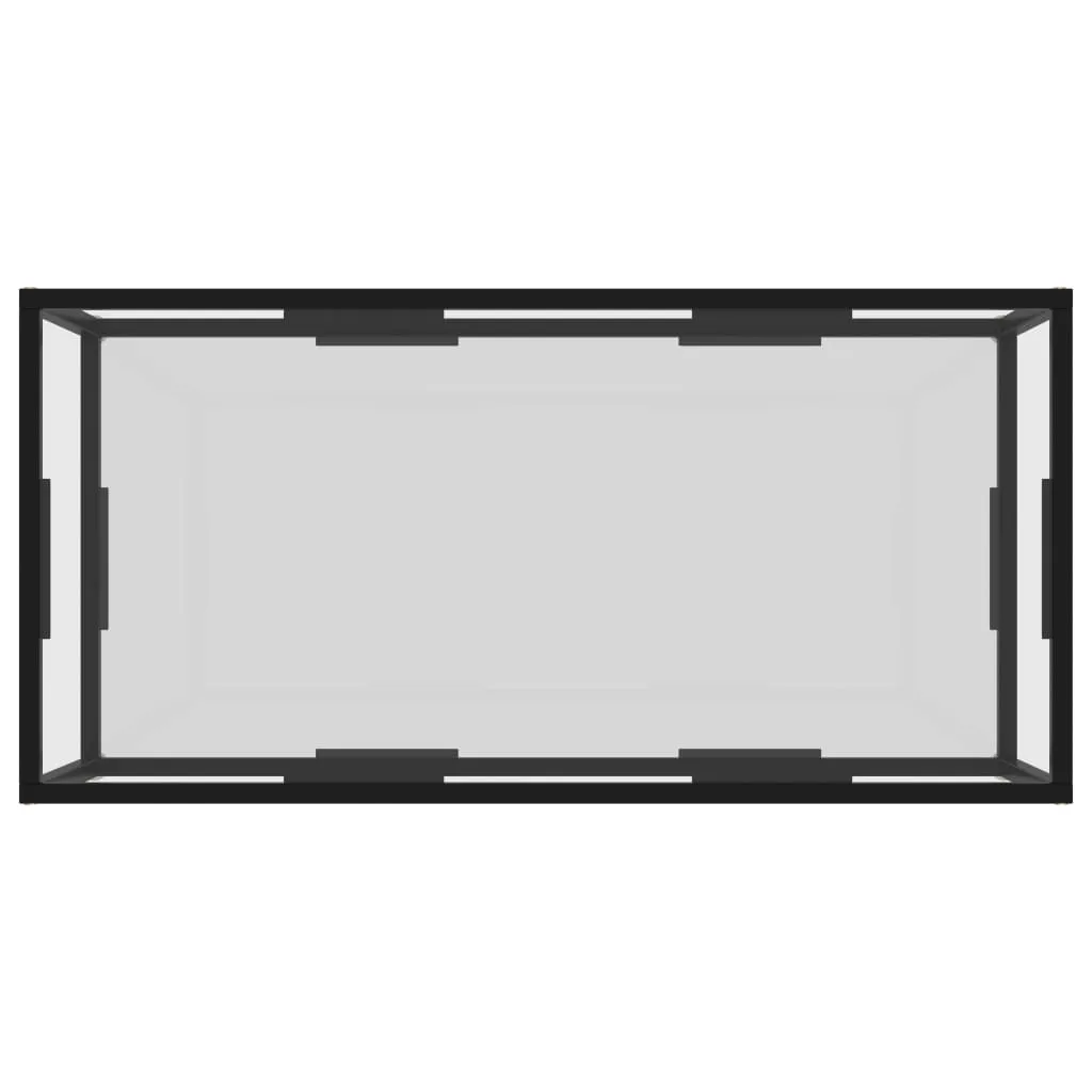 Coffee Table Transparent 100x50x35 cm Tempered Glass