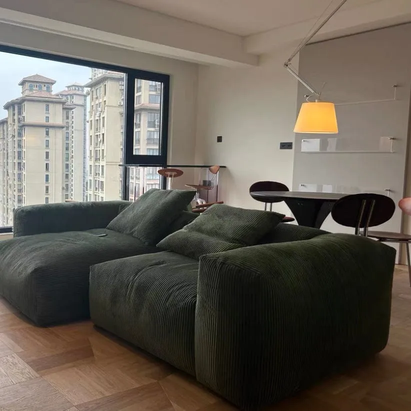 Dante Corduroy Sectional Sofa
