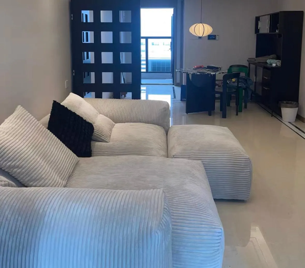 Dante Corduroy Sectional Sofa