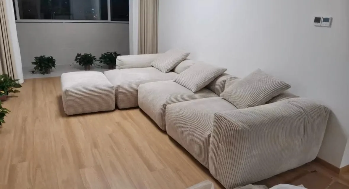 Dante Corduroy Sectional Sofa