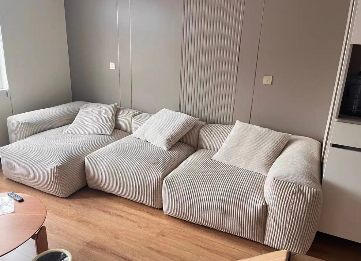 Dante Corduroy Sectional Sofa