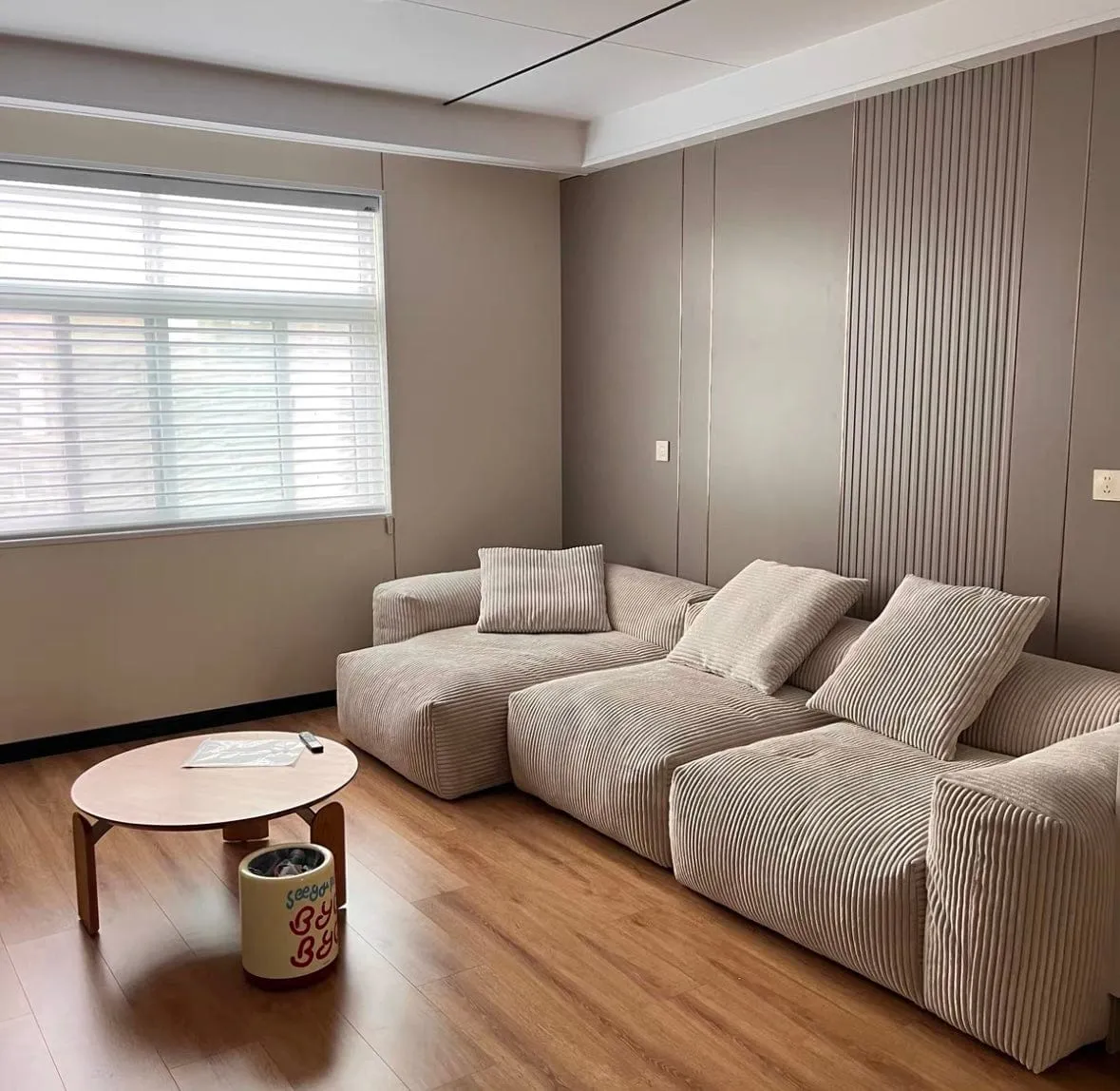 Dante Corduroy Sectional Sofa