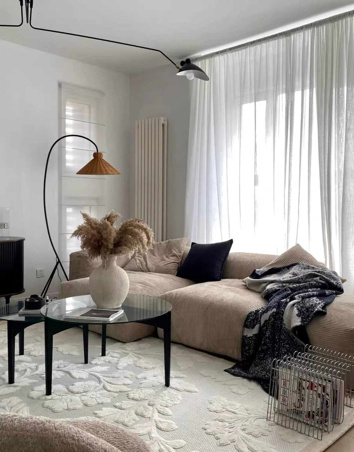 Dante Corduroy Sectional Sofa