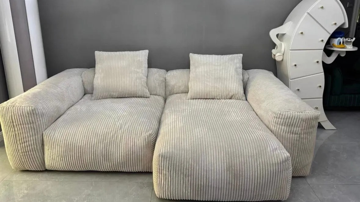 Dante Corduroy Sectional Sofa