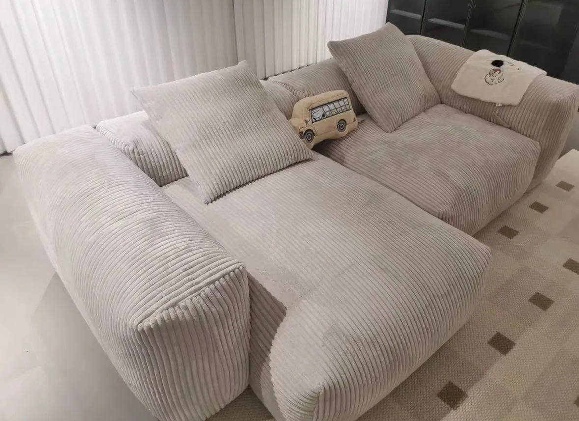 Dante Corduroy Sectional Sofa