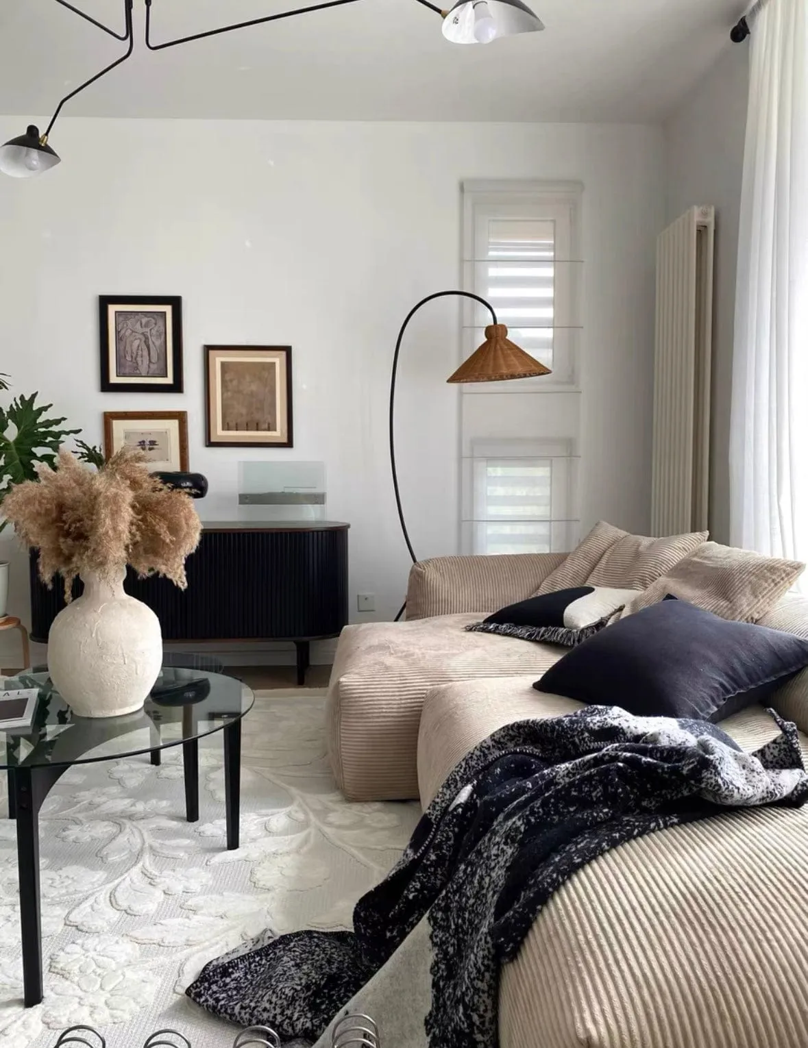Dante Corduroy Sectional Sofa