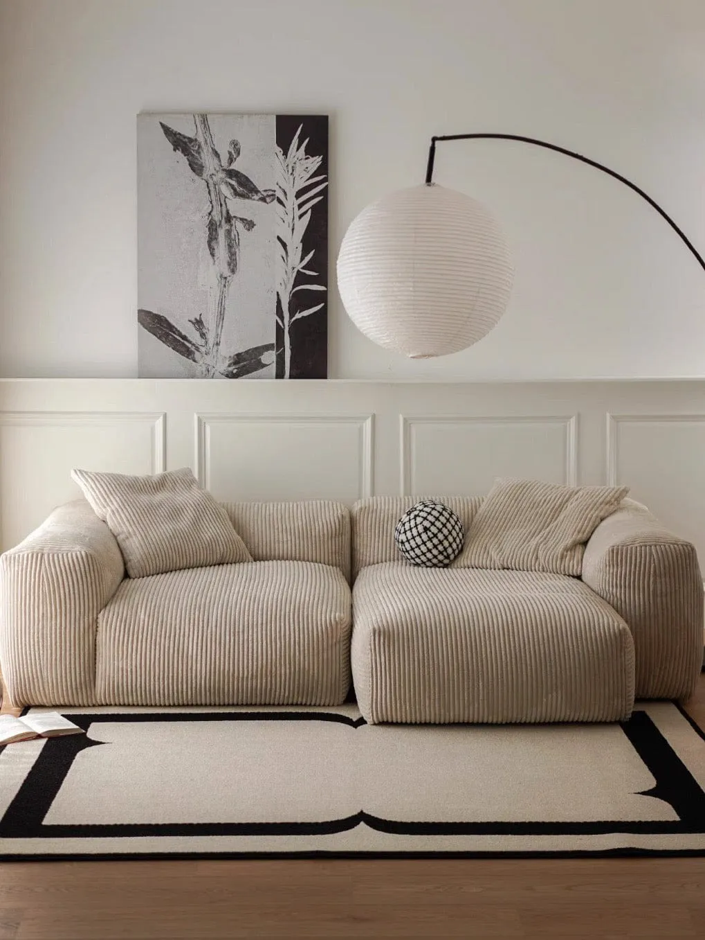 Dante Corduroy Sectional Sofa