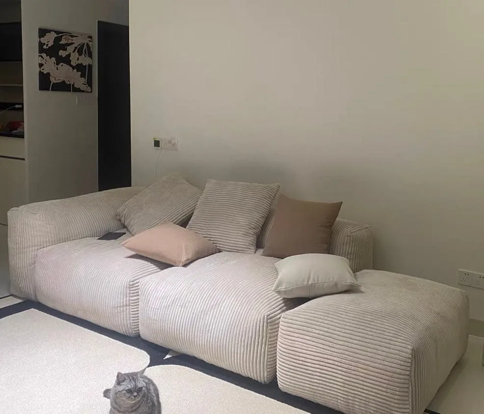 Dante Corduroy Sectional Sofa